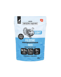 WIEJSKA ZAGRODA Light Nassfutter Monoprotein Filets Truthahn für adulte Hunde 280 g