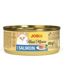 JOSERA JosiCat Finest Mousse with Salmon Nassfutter mit Lachs für Katzen getreidefrei 85 g