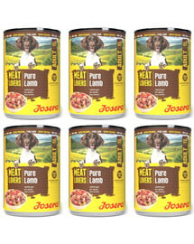 JOSERA Meat Lovers Nassfutter mit Lamm für adulte Hunde getreidefrei 6x800g