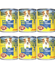 JOSERA Meat Lovers Nassfutter mit Ente und Kürbis für adulte Hunde getreidefrei 6x400g
