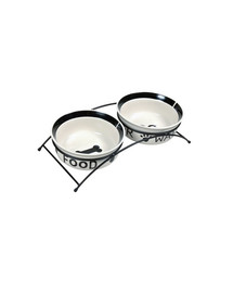TRIXIE Napf-Set Keramik Metall 2 x 600 ml