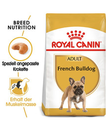 ROYAL CANIN French Bulldog Adult Hundefutter trocken für Französische Bulldoggen 9 kg