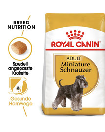 ROYAL CANIN Miniature Schnauzer Adult Hundefutter trocken für Zwergschnauzer 7.5 kg