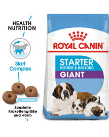 ROYAL CANIN GIANT Starter für tragende Hündin und Welpen 30 kg (2 x 15 kg)