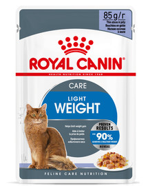 ROYAL CANIN ULTRA LIGHT in Gelee Nassfutter für zu Übergewicht neigenden Katzen 12 x 85g