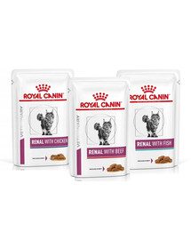 ROYAL CANIN Renal Feline Gemischte Auswahl 36 x 85 g