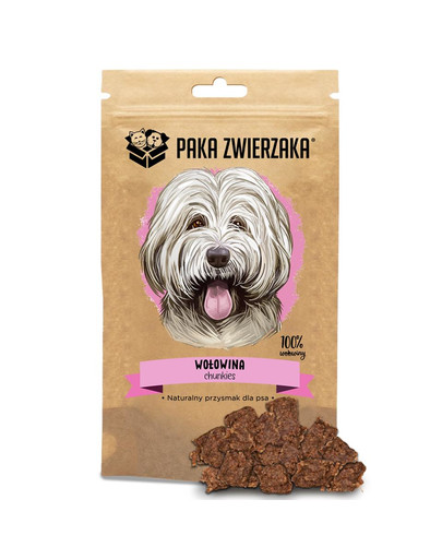 PAKA ZWIERZAKA Chunkies 100% Rindfleisch 80g