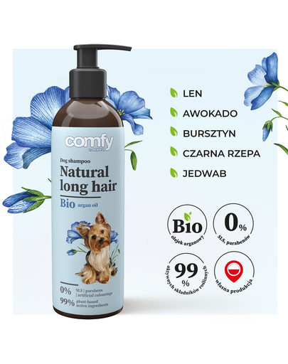 COMFY Natural Long Hair 250 ml Shampoo für Hunde mit langen Haaren
