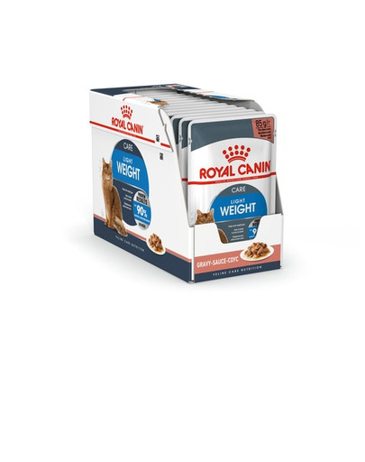 ROYAL CANIN Ultra Light Gravy Nassfutter in Soße für übergewichtige Katzen 12x85g