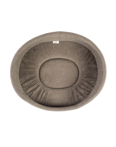 FERA Hundebett oval grau L 66x55x17 cm