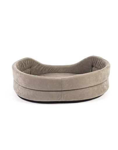 FERA Hundebett oval grau S 53x44x16 cm