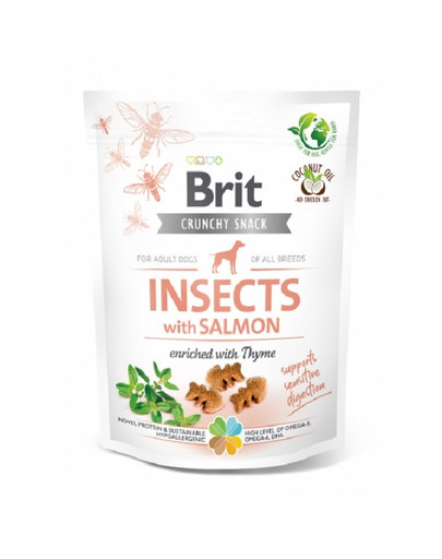 BRIT Care Dog Functional Snack Insects with Salmon 200 g