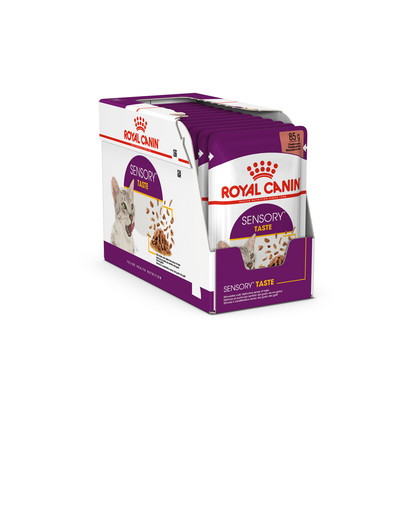 ROYAL CANIN Sensory Taste Stücke in Soße 12x85g für ausgewachsene Katzen zur Stimulierung des Geschmackserlebnisses
