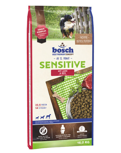 BOSCH Sensitive mit Lamm & Reis 15 kg