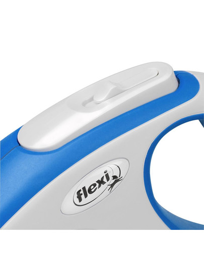 FLEXI New Comfort M 5m Gurt Roll-Leine blau