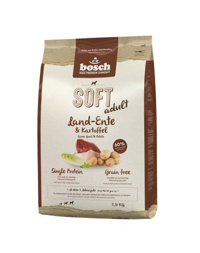 BOSCH SOFT Adult Land-Ente & Kartoffel 2,5 kg