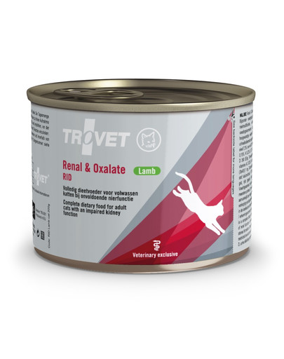 TROVET Renal & Oxalate Lamb RID Katzennassfutter mit Lammfleisch 200 g