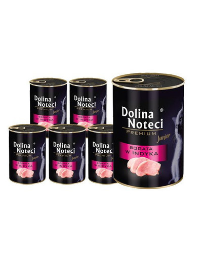 DOLINA NOTECI Premium Junior Truthahn-reiches Kätzchenfutter 12x400 g