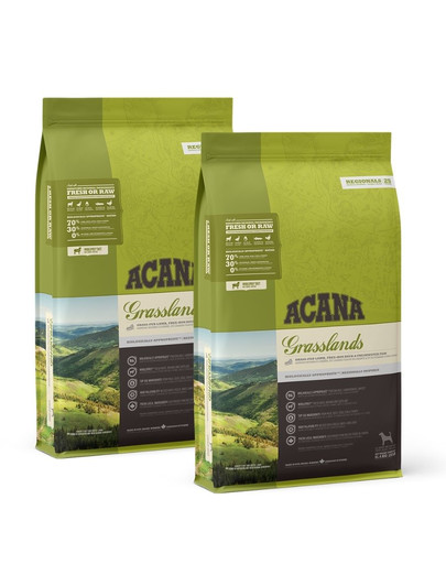 ACANA Grasslands Dog 22,8 kg (2 x 11,4 kg)