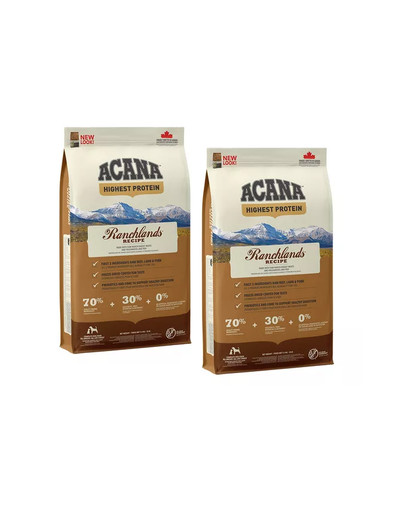 ACANA Ranchlands Dog 22,8 kg (2 x 11,4 kg)