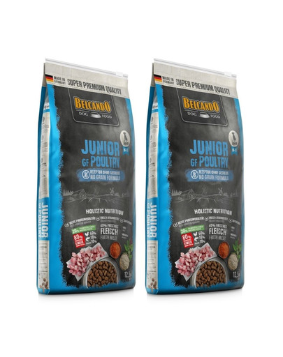 BELCANDO Finest Grain Free Junior Poultry M-XL 25 kg (2x12.5 kg)