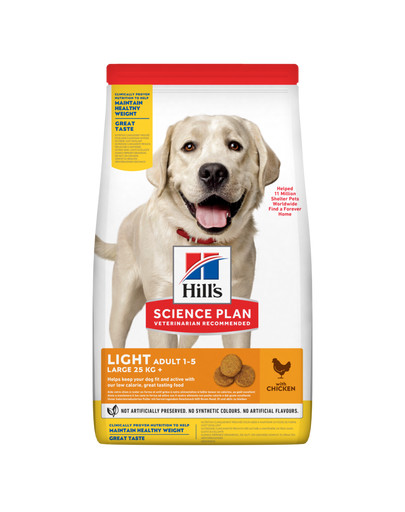 HILL'S Science Plan Adult Light Large breed Trockenfutter mit Huhn 14 kg
