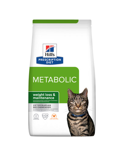 HILL'S Prescription Diet Feline Metabolic mit Huhn für Katzen mit Übergewicht 3 kg