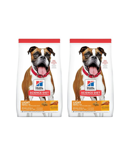 HILL'S Science Plan Adult Light Medium breed Trockenfutter mit Huhn 28 kg (2x14 kg)