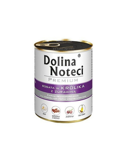 DOLINA NOTECI Premium reich an Kaninchen mit Moosbeere 800g