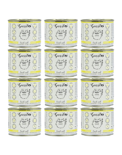 GUSSTO Cat Fresh Calf 12x200 g