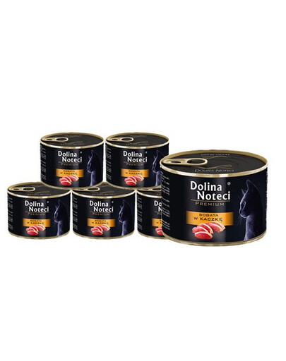 DOLINA NOTECI Premium Reich an Ente für erwachsene Katzen 12x185 g