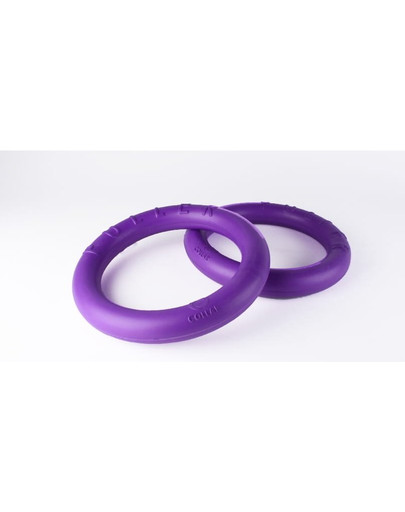 PULLER Standard Dog Fitness Spielring für mittel und große Hunde, Doppelpack, 28 cm