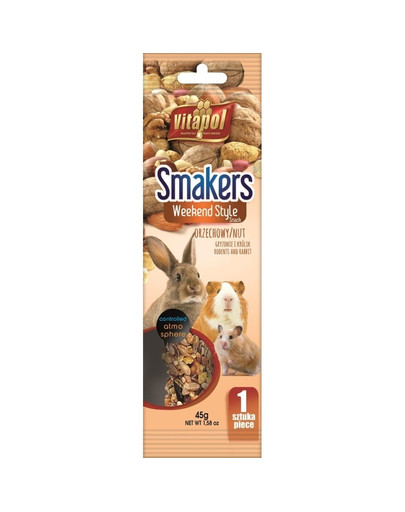 VITAPOL Weekend Style Smakers für Nagetiere Walnuss 1 Stück