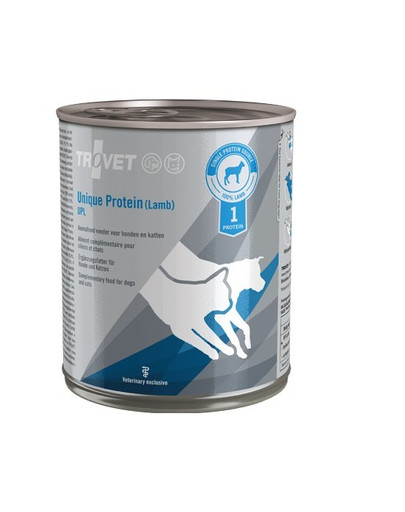 TROVET Unique Protein Lamb UPL Nassfutter für Hunde und Katzen mit Lammfleisch 12x800g