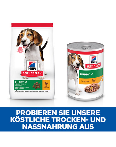 HILL'S Science Plan Canine Puppy Medium Chicken 18 kg mittelgroßes Hundefutter Huhn
