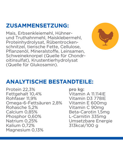 HILL'S Science Plan Adult Light Large breed Trockenfutter mit Huhn 14 kg