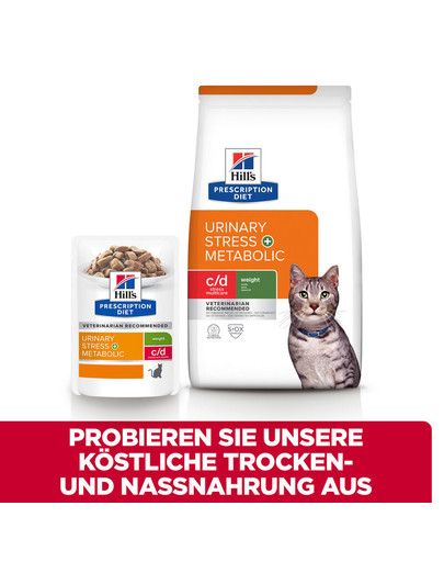 HILL'S Prescription Diet Feline c/d Urinary Stress + Metabolic 8 kg