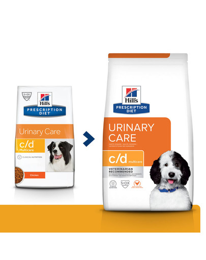 HILL'S Prescription Diet Canine c/d Multicare 1,5 kg Futter für Hunde mit Harnwegserkrankungen