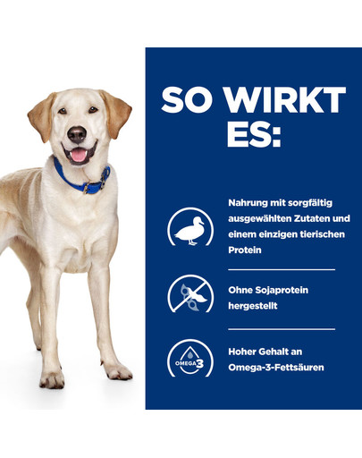 HILL'S Prescription Diet d/d Hundefutter mit Ente und Reis 12 kg