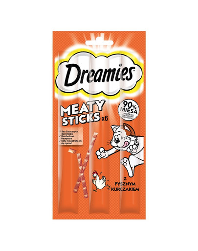 DREAMIES Meaty Sticks mit Huhn für adulte Katzen 30 g