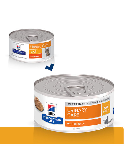 Hill's PRESCRIPTION DIET c/d Multicare Katzenfutter mit Huhn 156 g