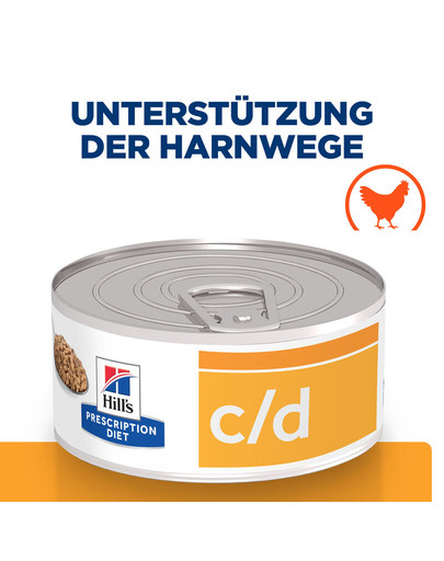 Hill's PRESCRIPTION DIET c/d Multicare Katzenfutter mit Huhn 156 g