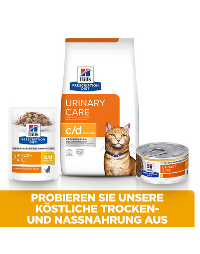 Hill's PRESCRIPTION DIET c/d Multicare Katzenfutter mit Huhn 156 g