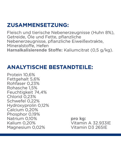 Hill's PRESCRIPTION DIET c/d Multicare Katzenfutter mit Huhn 156 g