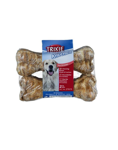 TRIXIE Kauknochen aus Rinderstrossen  10 cm 2 St.