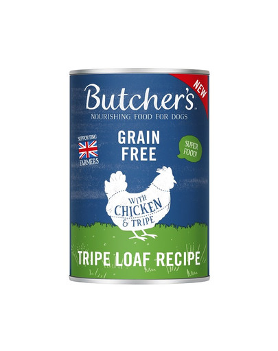 BUTCHER'S Nassfutter Pansen Pastete für Hunde 400g