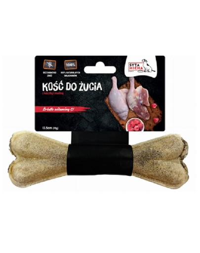SYTA MICHA Ente und Himbeere Hund Kauknochen 13,5 cm