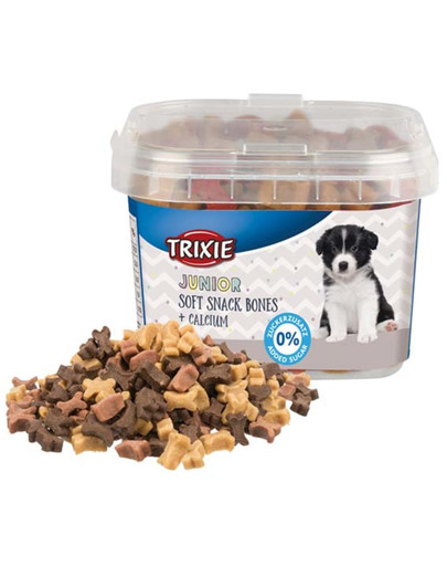 TRIXIE Junior Soft Snack-Knochen mit Kalzium 140 g