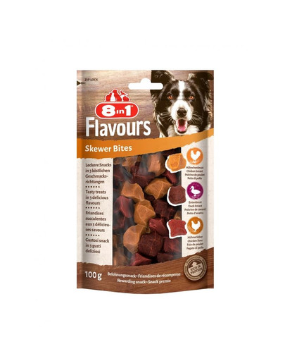 8IN1 Hundeleckerli Flavours Skewer Bites 100 g