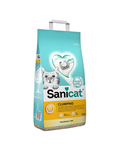 SANICAT Clumping Klumpende Katzenstreu Parfümfrei Katze 16l